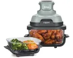 Ninja CRISPi 4-in-1 compact glazen kooksysteem - Airfryer, Roast, Recrisp, Keep Warm - Inclusief twee glazen schalen van 3.8L en 1.4L en bijpassende d