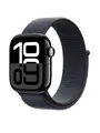 Apple Watch Series 10 (GPS), Jet Black Aluminium Case with Ink Sport Loop