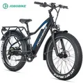 JOBOBIKE E-Bike Mountainbike 26x4,0 Zoll, 80 Nm, Robin Pro, 180km, fu00fcr Stadt, Berg und Gelu00e4nde, 8 Gang Shimano, Kettenschaltung, Heckmotor, 96