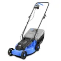 KANWOD Elektro Rasenmäher, 1200 W, 32 cm Schnittbreite, 30 Liter Grasfangkorb, 3-stufige Schnitthöhenverstellung 30-70 mm, 3400 U/min, empfohlen für R