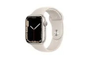 Apple watch Apple Watch Series 7 GPS, boîtier Aluminium Lumière Stellaire 45mm avec Bracelet Sport Lumère Stellaire