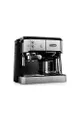 De'Longhi combikoffiemachine BCO 421.S — koffiezetapparaat met espressoportafilter en filterkoffiefunctie inclusief melkopschuimmondstuk, glazen kan e