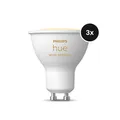 Philips Hue White Ambiance GU10 Ledlampen 400lm 3-pack - Wit