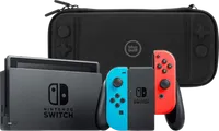 Nintendo Switch Rot/Blau + BlueBuilt Schutzhu00fclle