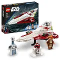 LEGO 75333 Star Wars De Jedi Starfighter van Obi-Wan Kenobi Constructie Speelgoed, Bouwpakket met Taun We Minifiguur, R4-P17 Droid Figuur en Lichtzwaa