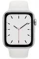 Apple watch Apple Watch SE GPS, 44mm boitier aluminium argent avec bracelet sport blanc
