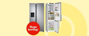 Tot 25% korting op koelkasten en vriezers