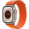 Apple Watch Ultra GPS + Cellular &#8211; 49mm &#8211; Titanium &#8211; Bracelet Orange Alpine Loop &#8211; Small