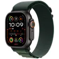 Apple Watch Ultra 2 Gps + Cellular 49mm Black Titanium Case With Dark Green Alpine Loop - Small