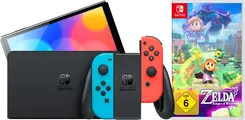 Nintendo Switch OLED Blau/Rot + Zelda: Echoes of Wisdom