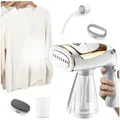 AIMAX Reise-Dampfbügeleisen Steamer Dampfglätter Reise 1600W Dampfbürste Dampfbügel 250ml, für Bügeln im Urlaub Hand Reisesteamer Handheld Handdampfer
