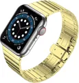 Schakelarmband watch bandje &#8211; Goud &#8211; 42/44/45mm &#8211; M/L &#8211; Series 1 2 3 4 5 6 7 SE &#8211; Geschikt voor Apple Watch