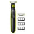 Philips OneBlade Hybride stoppeltrimmer en scheerapparaat met 3 x lengtes en 1 extra mes Amazon Exclusive (UK 2-pins badkamerstekker) - QP2520/30, lim