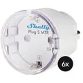 Shelly Plug S (Gen. 3) mit Matter - 6er-Set