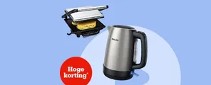 Tot 25% korting op keukenapparaten o.a. Contactgrill & Waterkokers