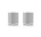 Sonos Lot de 2 haut-parleurs intelligents One SL - Blanc (son puissant, streaming Wi-Fi avec contrôle multi-room et application et AirPlay2) - Deux ha