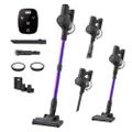 Vexilar V8PRO Akku Staubsauger Selbststehend, Staubsauger Kabellos mit 45min Laufzeit, 35KPa Akkustaubsauger, 6-in-1 Tragbarer und kompakter Handstaub