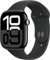 Watch Series 10 (46mm) GPS Aluminium mit Sportarmband S/M diamantschwarz/schwarz