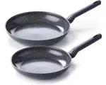 BK Universe Keramische Koekenpannenset 2-delig Ø24/28cm – PFAS-vrij – Inductie Koekenpan – Inductie Pannenset – Ovenbestendig tot 160°C – Vaatwasserbe