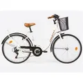 Bicicleta de paseo Moma Bikes City Classic 26&#8243; , Aluminio , SHIMANO 18V Blanco