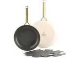 BK Sublime Koekenpannenset 4-delig - 24/28cm - PFAS-vrije antikleeflaag - Pannenset inductie - Keramische pan - Ovenbestendig tot 220°C - Gouden stain