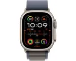 Apple Watch Ultra 2 - GPS + Cellular - 49mm - Titanium Case with Blue Alpine Loop - Small