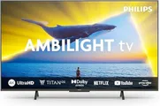 PHILIPS Ambilight 43PUS8109 4K Smart TV, écran 43 pouces, avec Ultra HD, plate-forme Titan OS et Dolby Atmos, fonctionne avec Alexa et Google assistan