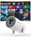 Magcubic Mini Beamer Projektor 4K Unterstützt Android 14, WiFi 6 BT 5.4