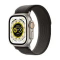 Apple Watch Ultra + Cellular, boîtier Titane 49mm avec Boucle Trail Noir / Gris Taille S/M