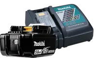 Makita BL1850B LXT 18u00a0V 5,0-Ah-Akku + Akkuladegeru00e4t 14,4/18u00a0V DC18RC