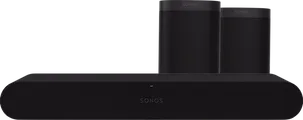Sonos Ray Zwart + One (2x)