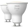 Philips Hue White GU10 Ledlamp 400lm 2-pack Wit