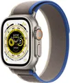 Watch Ultra (49mm) GPS+4G Titan mit Trail Loop Armband (S/M) blau/grau