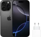 Apple iPhone 16 Pro 256 Go Titane Noir + Apple Chargeur Rapide