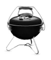 Weber Smokey Joe Premium Holzkohlegrill, Ø 37cm Grillfläche, portabeler BBQ Grill mit praktischem Tragebügel, porzellanemaillierten Deckel & Kessel - 