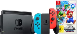 Nintendo Switch Rot/Blau + Super Mario Bros. Wonder