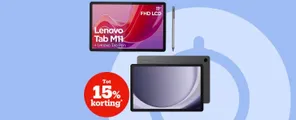 Bespaar tot -15% op tablets van o.a. Samsung & Lenovo