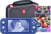 Nintendo Switch Lite Bleu + Mario Kart 8 Deluxe + Bigben u00c9tui de Protection