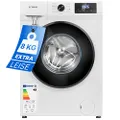 Bomann Waschmaschine 8kg | max. 1400 U/min | 10 Jahre Motor-Garantie | robuster, leiser & langlebiger Invertermotor | 15 Waschprogramme | LED-Display 