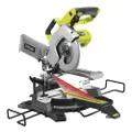 Ryobi Accukap-/verstekzaag R18MS216-0 (zonder accu, afkortzaag met trekfunctie, traploze verstekhoek, hellingshoek 0° - 45°, tafelblad van gegoten alu