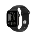 Apple Watch Series 12 GPS, Boîtier en aluminium noir de 42 mm