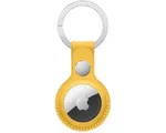 Apple Leather Key Ring voor de Apple AirTag - Meyer Lemon