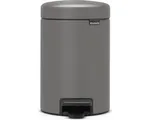Brabantia NewIcon Prullenbak - 3 liter - Badkamer - Mineral Concrete Grey