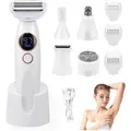 inschimmer Epilierer 5-in-1 Intimrasierer Rasierer Damen Elektrisch mit USB Ladestation, Damenrasierer für Intimbereich, Gesicht, Bikini & Körper