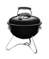 Weber Smokey Joe Original Holzkohlegrill, Ø 37cm Grillfläche, portabeler BBQ Grill, porzellanemaillierten Deckel & Kessel - Schwarz (1111004)