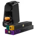 DELONGHI NESPRESSO ORIGINAL ESSENEZA MINI EN85.B Noir + 50 Caps bundle