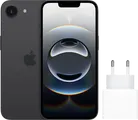 Apple iPhone 16e 128GB Zwart + Apple Snellader