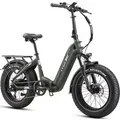 TTGO E-Bike Klapprad 20 Zoll, 70Nm, 140km, Drehmomentsensor, Lockout-Federgabel, Faltrad, 7 Gang SHIMANO, Kettenschaltung, Heckmotor, 864 Wh, 4,0'' Fa