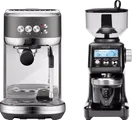 Sage The Bambino Plus Schwarz Edelstahl + Kaffeemühle