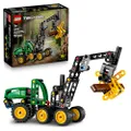LEGO Technic John Deere 1470H skogsmaskin – Modellbyggsats med roterande bom, fungerande gripklo och stock – Byggleksak för byggintresserade barn – Pr